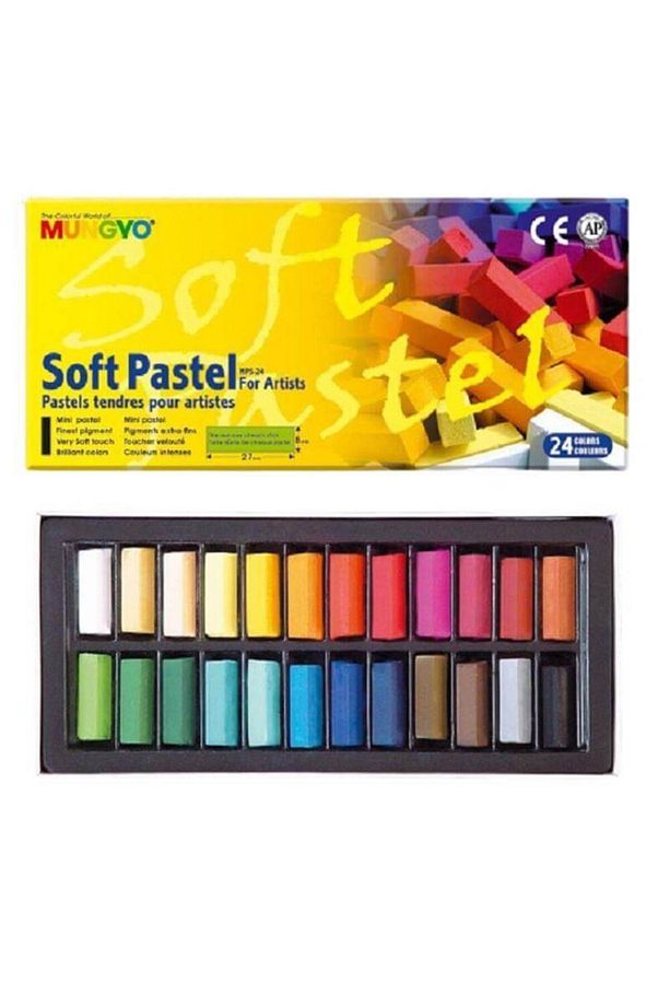 24'lü Yarım Boy Toz Pastel (soft Pastel) Set.MPS-24 - 1