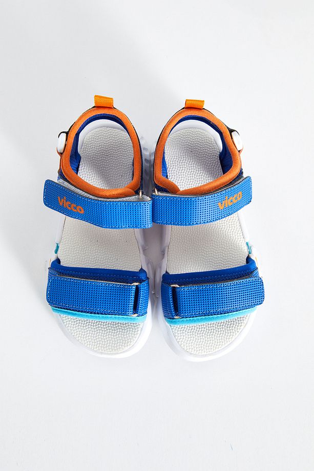 Jax Hafif Erkek Bebek Saks Mavi Sandalet - 3