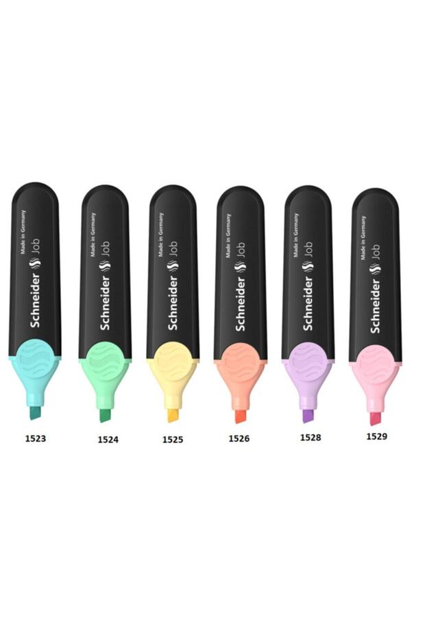 Genel Markalar Job 150 Pastel Fosforlu Kalem 6'lı Set-2