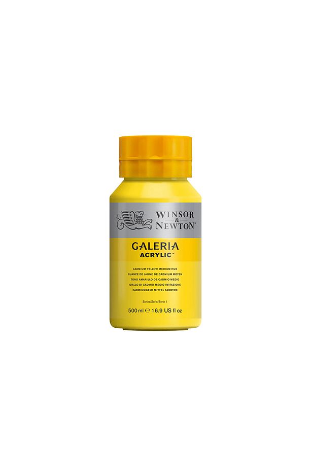 Winsor & Newton Galeria Akrilik Boya 500ml Cadmium Yellow Medium Hue 120 - 1