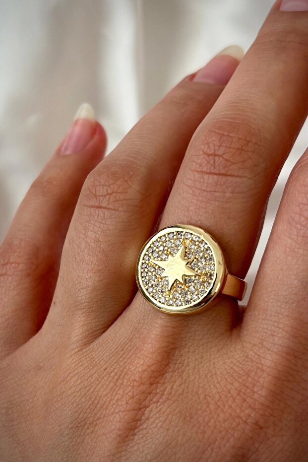 New Season Starwars Plate Polar Star Design Adjustable Women's Ring