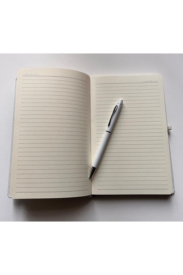 Ahşap Kutusunda A/5 Defter & Metal Tükenmez Kalem Seti - 4