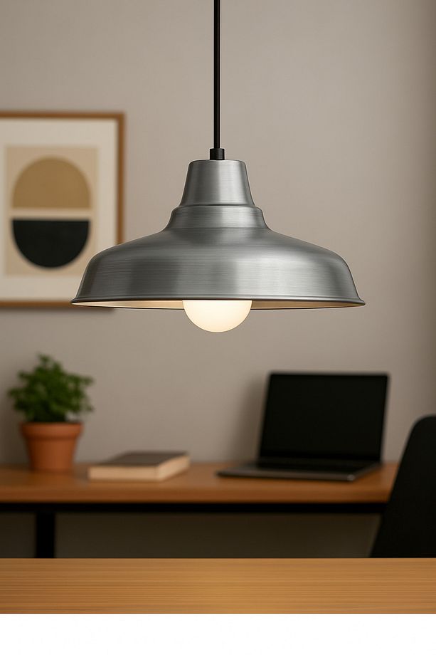Lunora Metal Tekli Krom Sarkıt Avize Retro Model Modern Endüstriyel Mufak Hol Cafe Salon Avize - 2