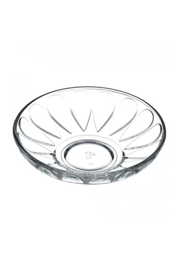 6'lı Gravürlü Cam Çay Tabağı P54451 - 4