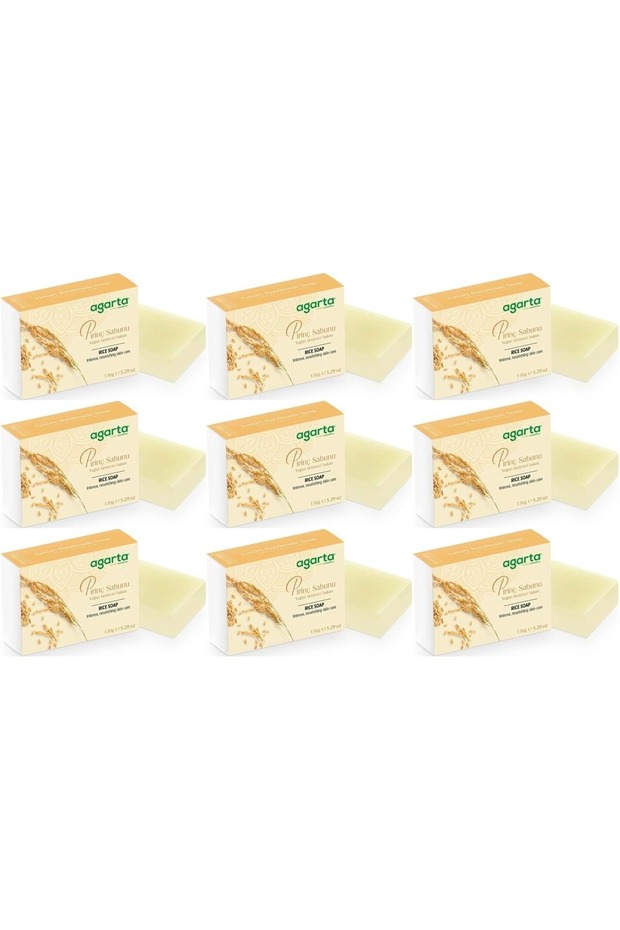 Handmade Natural Soap 150Gr Rice (Set of 9)