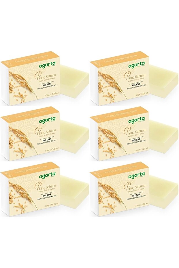 Handmade Natural Soap 150Gr Rice (Set of 6)