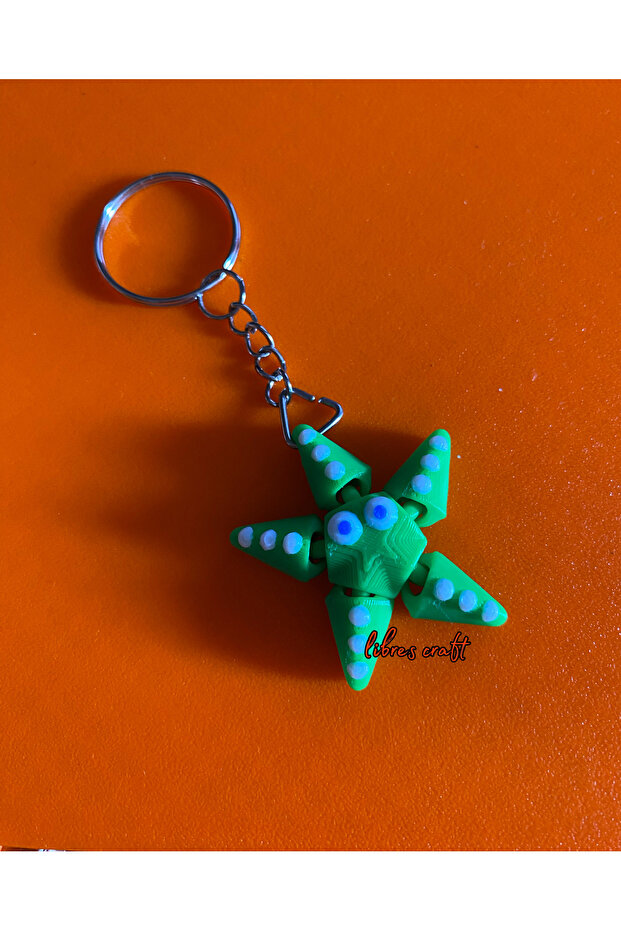 سلسلة مفاتيح الأخطبوط الصغيرة ثلاثية الأبعاد - 1