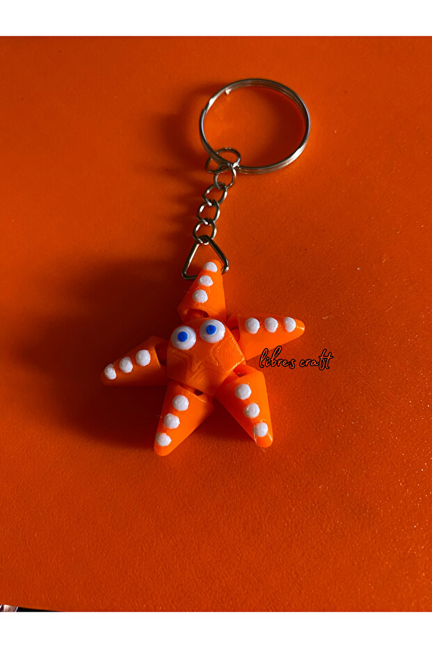 سلسلة مفاتيح الأخطبوط الصغيرة ثلاثية الأبعاد - 1