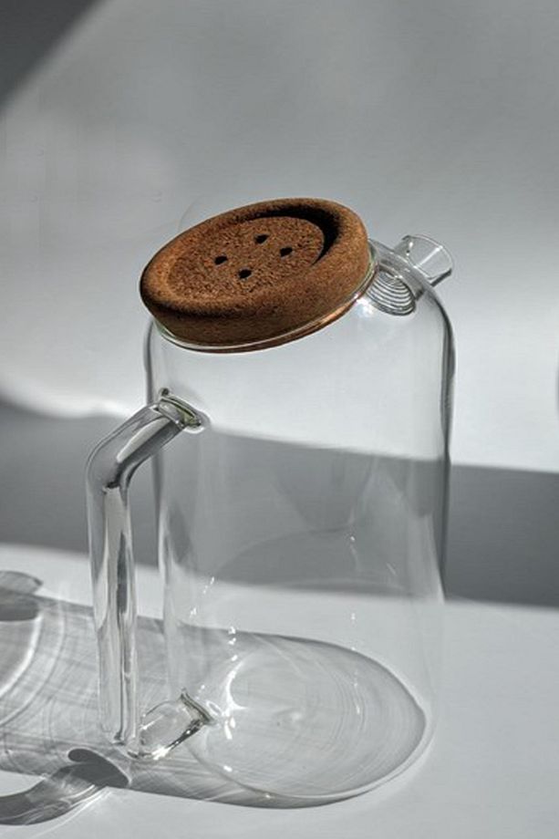 Çiftciler Mantar Kapaklı Cam Sürahi 1000 ml 156673 - 1