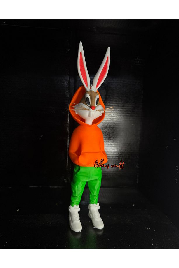 3d Hediyelik Dekoratif Custom Bugs Bunny Oyuncak Biblo - 2