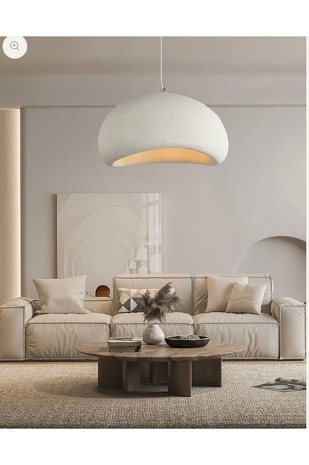 30 Cm Tekli Sarkıt Avize Rustik E27 Modern Avize Bohem Iskandinav Dokulu Beton Salon Avize - 1