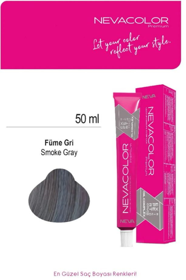 Nevacolor Premıum Ultımate Tonlayıcı Krem Boya Füme Gri - 1