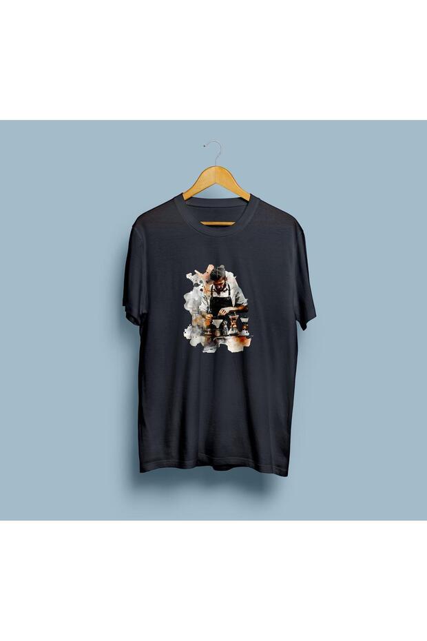 Oversize Barista Design Unisex T-Shirt
