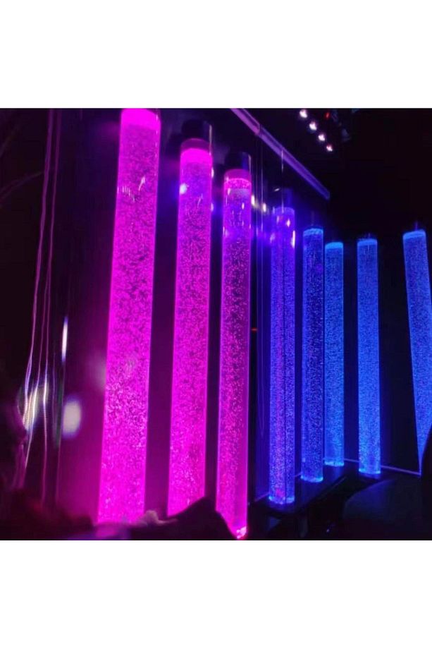 Led Işıklı Su Kabarcıklı Iç Ve Dış Mekan Lambader - 5