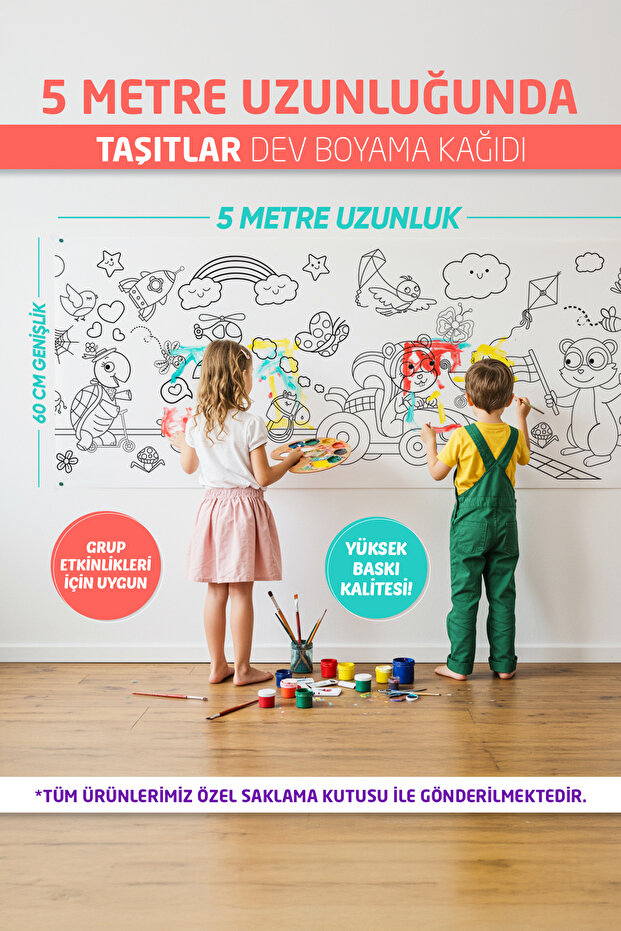 Taşıtlar Dev Boyama Kağıdı - 1