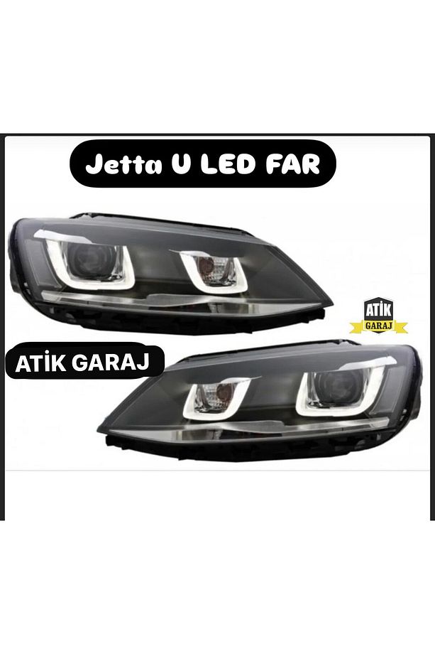 Jetta Ledli far jetta u led far jetta bixenon far 1 çift takım - 1