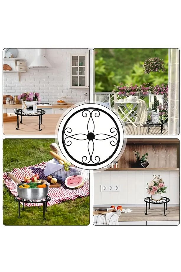 Mini Aşk Model- Demir Çiçek Bitki Saksı Salon Bahçe Balkon - Iç Ve Dış Mekan ( 1 Adet Fiyat) - 5