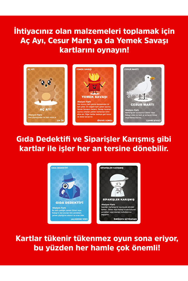Döner Vs Kebap Kart Oyunu Kutu Oyunu Arkadaş Aile Oyunu - 5