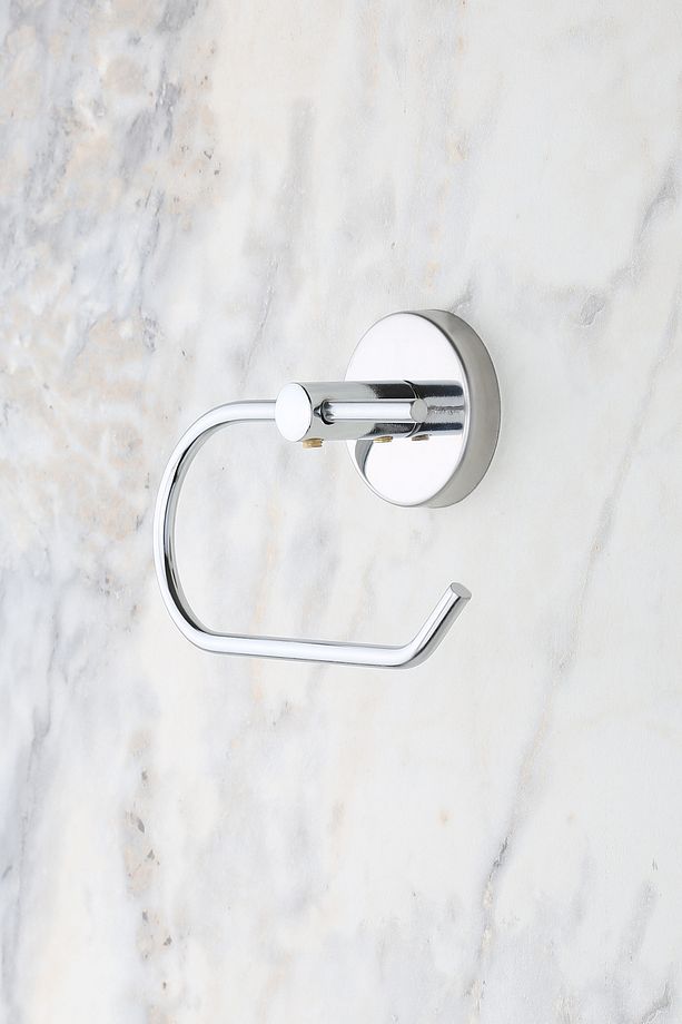 Krom Açık Tuvalet Kağıtlığı Wc Kağıtlık Tuvalet Kağıdı Askısı - 2