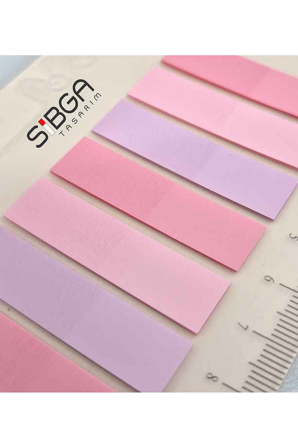 Şeffaf Renkli Postit Post-it Post It. Kitap Ayracı Ayraç Postit Sticker Not Kağıdı 200 Yaprak - 4
