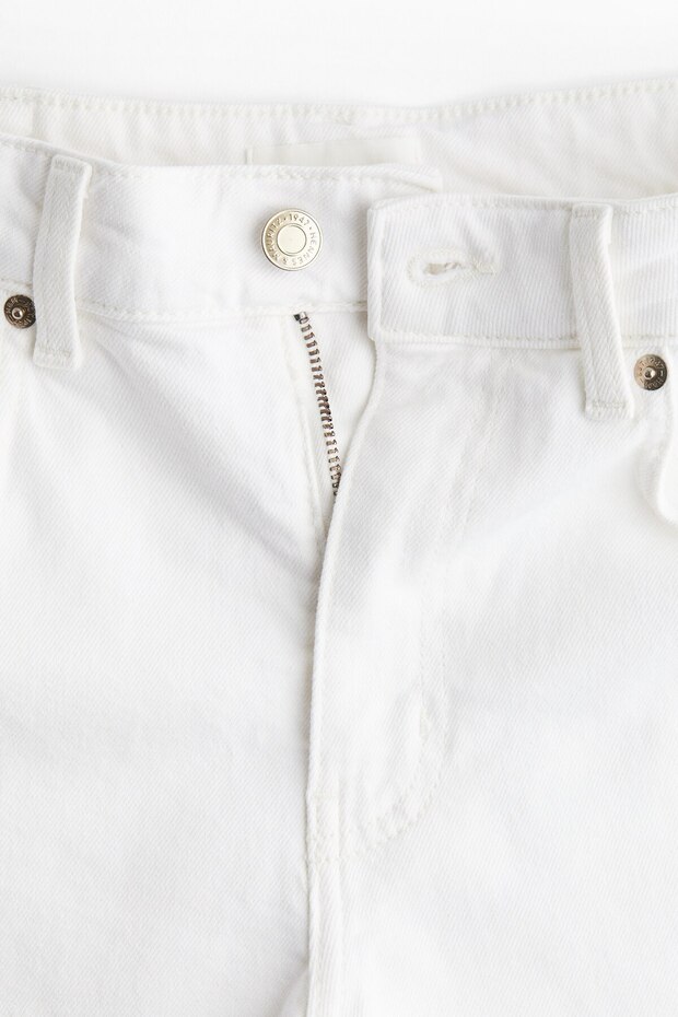 Yüksek Belli Kot Şort - 6