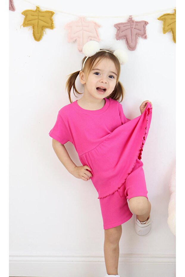 Fırfırlı Şortlu Takım - 2