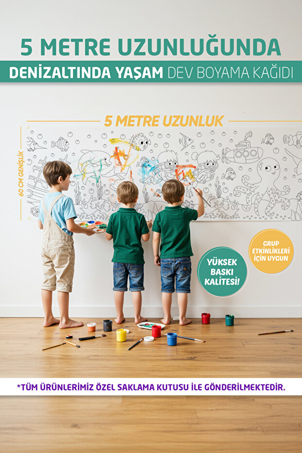 Denizaltı Boyama Kağıdı - 1