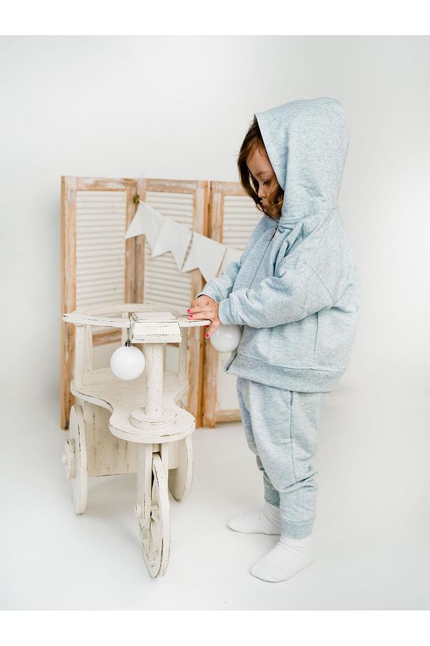 Fermuarlı Kapüşonlu Tek Sweat - 2