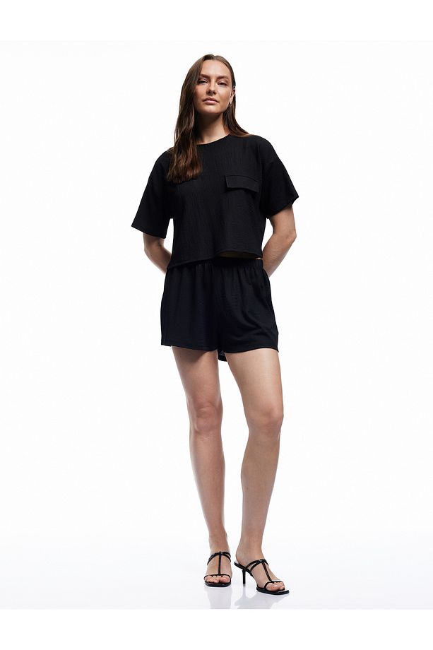 Bürümcük Kumaş Regular Fit Mini Şort - 2
