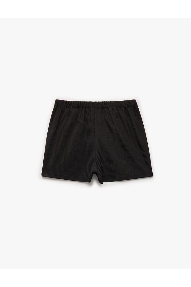 Bürümcük Kumaş Regular Fit Mini Şort - 3