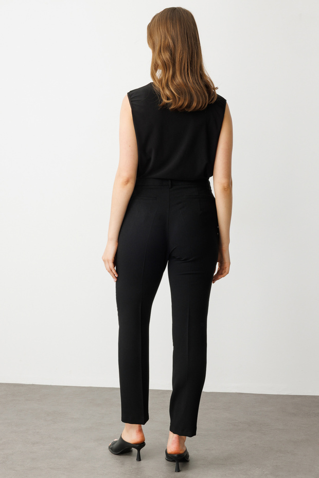 Yan Cep Dar Paça Pantolon - 6