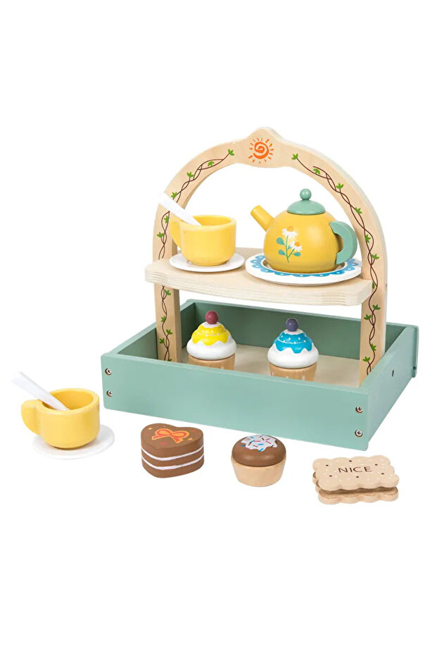 - Kids Wooden Tea Pot Set