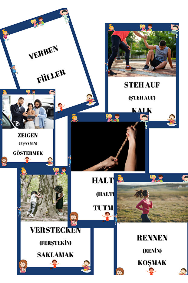 ALMANCA FİİLLER FLASH KARTLAR - 1