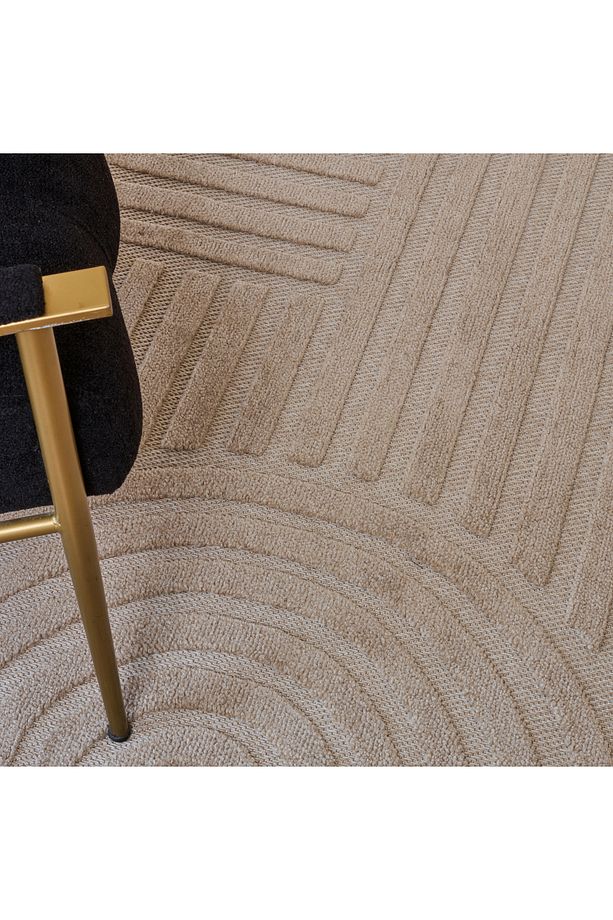 Kaşmir Halı İskandinav Rune Beige Salon Mutfak Halısı Yolluk - 3