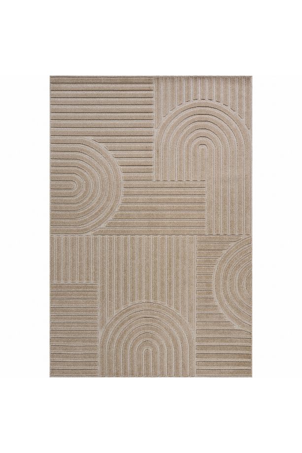 Kaşmir Halı İskandinav Rune Beige Salon Mutfak Halısı Yolluk - 2