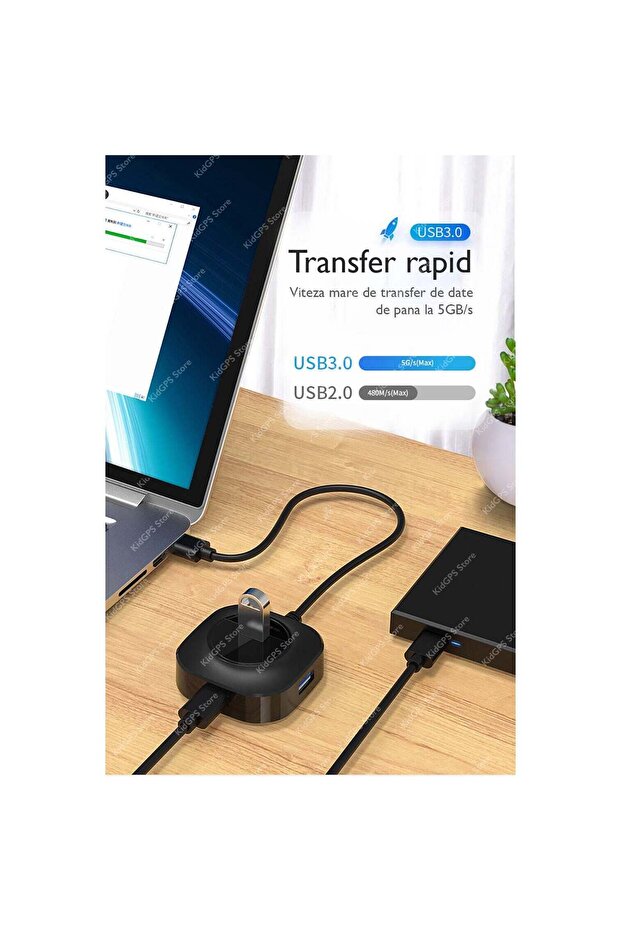 Hub USB Square4P - 9
