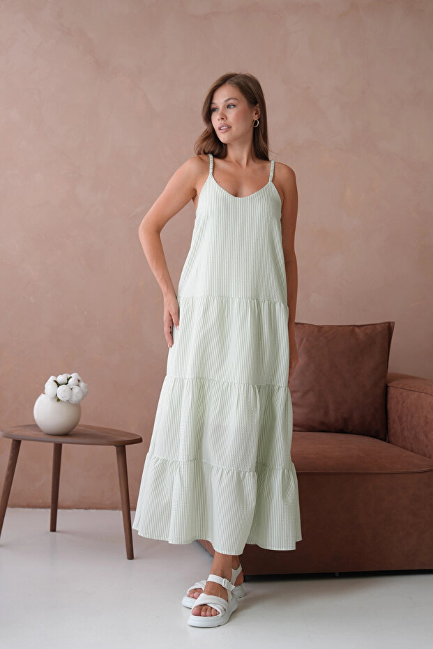 Ριγέ Φόρεμα - 8