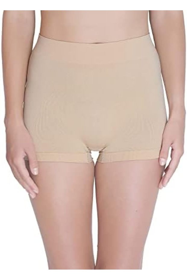 Women's Seamless No show, No pinch, No panty lines Boyshort Panty, Beige, Free Size