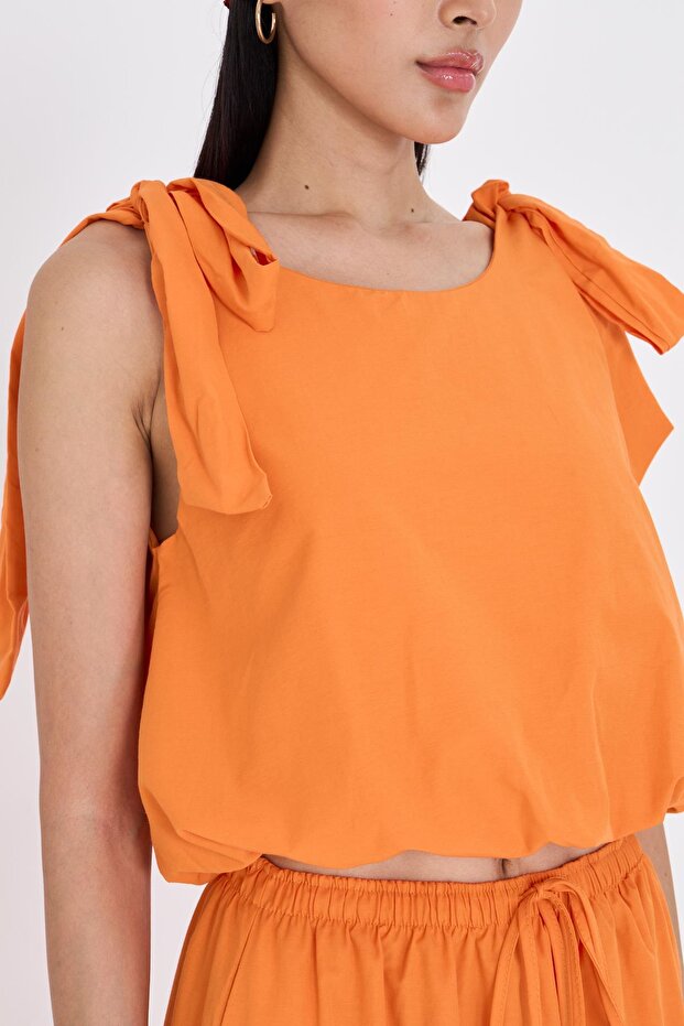 Balon Poplin Bluz - 4