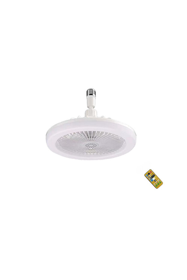 Ceiling fan, LED, 3 speed settings, Remote control, White