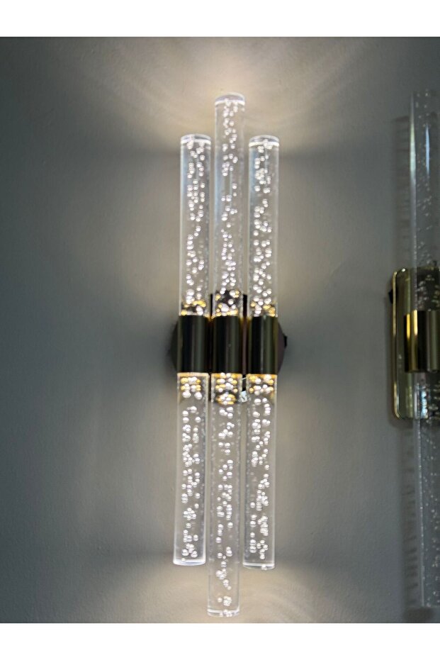 BHBACKHOME BUBBLETRİO ŞIK VE ZARİF MODERN LED DUVAR APLİK 51 CM GÜMÜŞ PİLLİ - 6