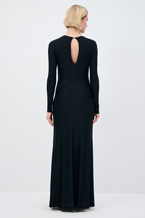 Mert Aslan Taşlı Örme Elbise - 6