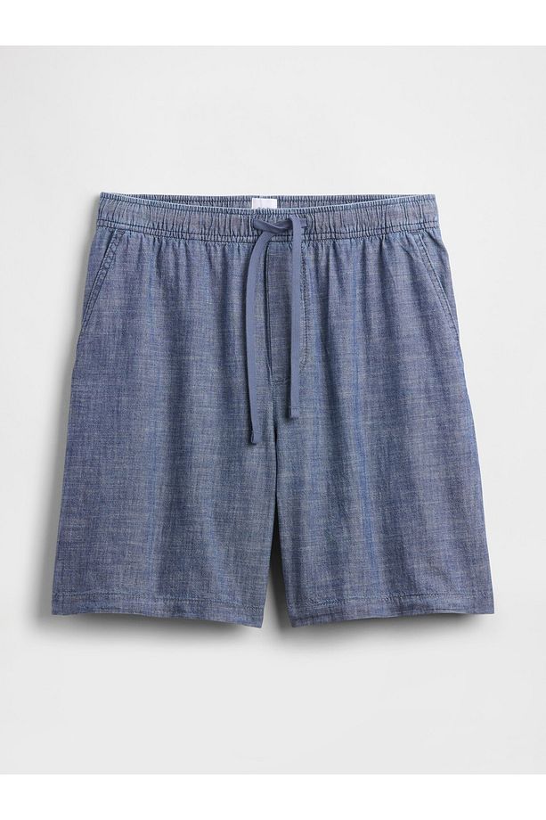 Erkek Mavi Twill Şort - 2