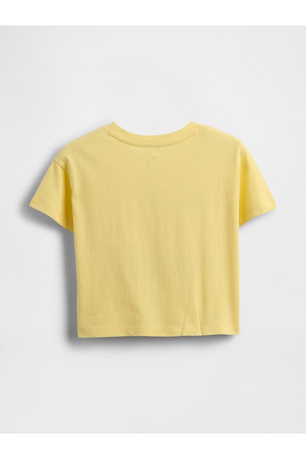 Kız Bebek Sarı Mix & Match Relaxed Grafik T-Shirt - 2