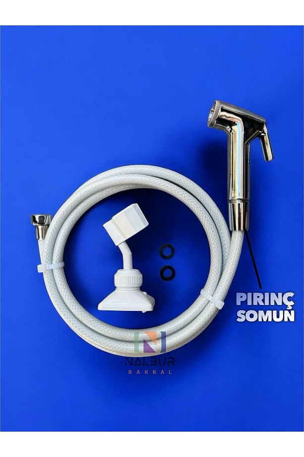 4 Mt Pirinç Somunlu Tekne Ve Karavan Dış Duş Hortumu Yıkama Hortum Seti - 1