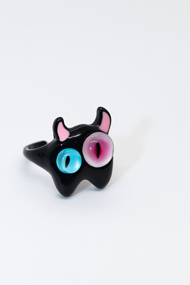 خاتم قابل للتعديل على شكل عين التنين للأطفال - 1