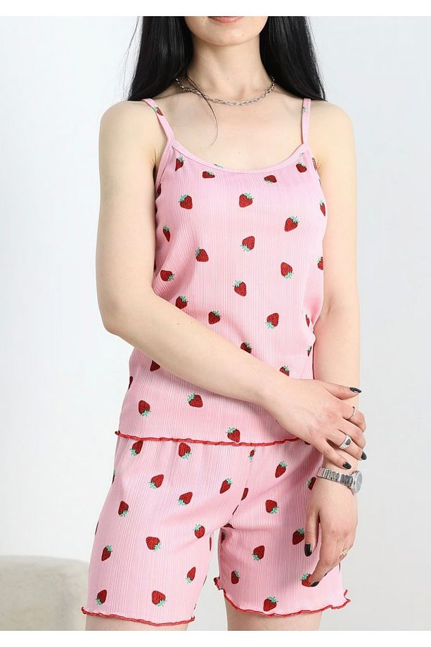 Çilekli pijama takımı - 1