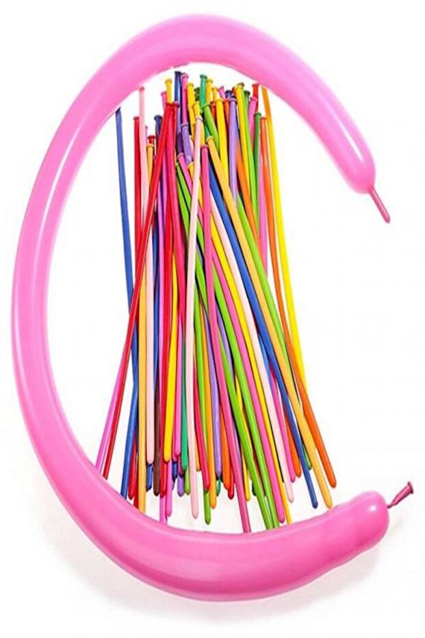 مجموعة بالونات حفلات طويلة مكونة من 100 قطعة - 1