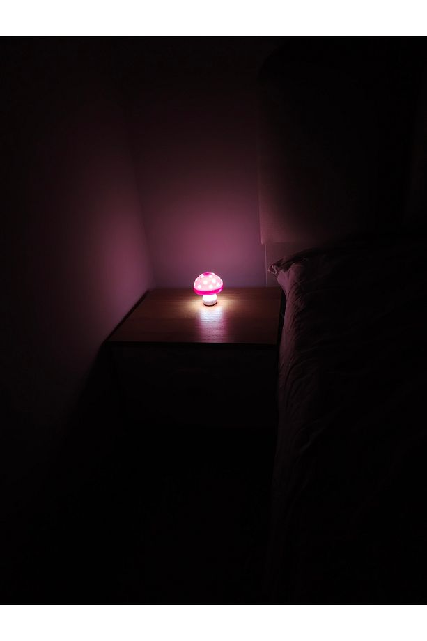 GlowShroom™ - Fosforlu LED Mantar Gece Lambası (Push Butonlu, 3 Renk Seçeneği - 4