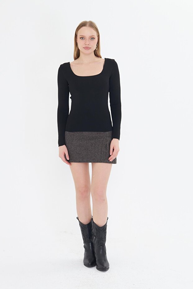 Geniş Yaka Triko - 2